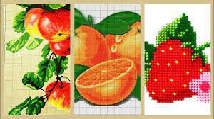 Go cross stitch crazy with our huge selection of free cross stitch patterns! Vintage Cross Stitches Pattern Fruits And Vegetables Ideas Youtube