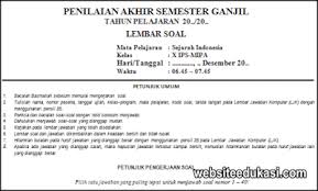 Soal Pas Sejarah Indonesia Kelas 10 K13 Tahun 2020 2021 Websiteedukasi Com