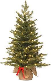 This delightful holiday tree brings out the christmas cheer and. Amazon Com National Tree Company Pre Lit Artificial Mini Christmas Tree Includes Small White Led Lights And Cloth Bag Base Nordic Spruce Burlap 3 Ft Home Kitchen