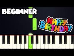 Print And Download Happy Birthday To You Beginner Sheet Music By Betacustic Arranged For Piano Instrume In 2020 Happy Birthday To You Piano Tutorial Happy Birthday