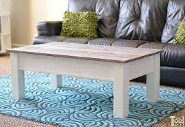 Prefer wheels or simply reclaim the metal from home and build metal hairpin legs for your handmade wooden coffee tables. Farmhouse Coffee Table With Hidden Storage Her Tool Belt