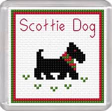 Maybe you would like to learn more about one of these? Scottie Dog West Highland Terrier Coaster 14 Count Cross Stitch Kit