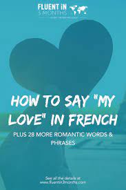 Talking about the weather always a useful conversation icebreaker; How To Say My Love In French Plus 28 More Romantic French Words And Phrases
