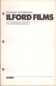 Ilford Films Technical Information With Ilford Black And