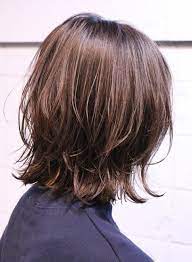 束感が可愛い 外ハネボブ 髪型ミディアム ヘアスタイル ヘアカット ミディアムロング