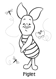 Winnie the pooh coloring pages are printable pictures of a cute teddy bear and a bunch of his best friends from a.a. Piglet Coloring Pages Best Coloring Pages For Kids