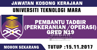 Perbadanan aset keretapi (rac) ~ pembantu tadbir n19. Jawatan Kosong Kerajaan Pembantu Tadbir Perkeranian Operasi Gred N19 Uitm Jawatan Kosong Terkini Negeri Sabah