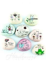 Inspirational Love Stones Painted Rocks Rock Painting Art Rock Crafts