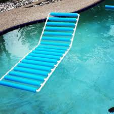 Home Made Pool Lounger Pvc Pool Noodles Pvc Pool Diy Pool Pool Lounger