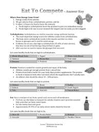 Nutrition Worksheet