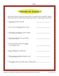 Simple Subject And Complete Subject Worksheet Activity K12reader Subject And Predicate Subject And Predicate Worksheets Complete Subject
