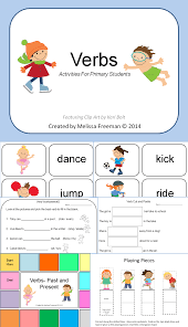 These printable worksheets help students learn to recognize and use verbs. Pin On Esol Tool Box