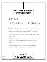 Fillable Online Instructions How To Load Your Flip Chart