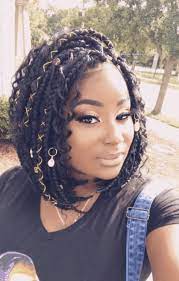 11 Crochet Hair Styles For Round Faces That Are Trendy Cute Braids With Curls Bob Braids Hairstyles Box Braids Hairstyles