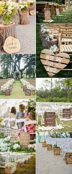 The right decor will enhance your venue and carry out your wedding theme. 2019 Wedding Trends 36 Perfect Rustic Wood Themed Wedding Ideas Oh Best Day Ever Wood Themed Wedding Wedding Aisle Outdoor Wedding Aisle Decorations
