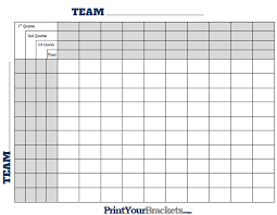 When it comes time to bet the actual matchup in the college football playoff title game, keep in mind that the underdog had won or covered the spread in all five championships until the college football playoff is scheduled to begin on dec. Super Bowl Squares With Quarter Lines Printable Version