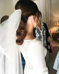 Bridal Ponytail With Veil Bridal Ponytail Simple Wedding Hairstyles Wedding Ponytail Hairstyles