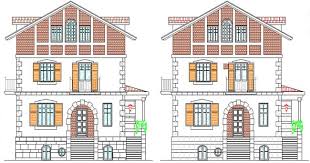 Each of us knows that autocad training in practice is the best way to understand and master the autocad system. Download The Sample Drawing That Shows The House Elevation Detail In Front Side Elevation This House Elevation Elevation Drawing Building Information Modeling