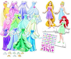 Amazon Com Princess Dress Up Paper Doll Activity Carry Case Toys Games Disney Princess Dress Up Princess Dress Up Disney Princess Dresses