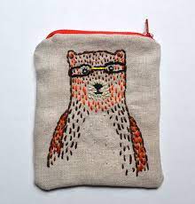 Have you ever installed a zipper in a knit garment? Feeling Stitchy Sweet Bear Embroidery Inspiration Embroidery Patterns Cross Stitch Embroidery