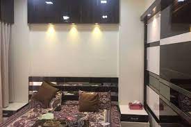 The combination of neutrals and bold pops. 1bhk Home Interior Design 400 Square Foot Civillane