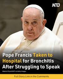 Pope Francis was taken to hospital