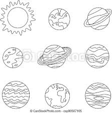 Our planet belongs to the solar system and has the most advantageous location. Color Solar System Planets And Sun Coloring Sheet For Kids Coloring Page With Planets Of Solar System Black And White Canstock