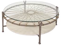 Zurifurniture.com has been visited by 10k+ users in the past month Lane Venture Hemingway Hammered Gun Aluminum 46 Wide Round Glass Top Coffee Table Lav550725