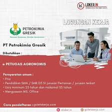 Kontrak pembangunannya ditandatangani pada tanggal 10 agustus. Loker In Lowongan Kerja Pt Petrokimia Gresik Facebook