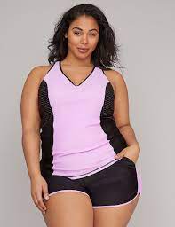 Perforated Active Swim Tankini Top With Built In Underwire Bra Lane Bryant Tankini Swim Tops Tankini Top Tankini