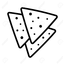 Find images in png and svg with transparent background. Tortilla Chips Or Nachos Tortillas Line Art Icon For Apps And Royalty Free Cliparts Vectors And Stock Illustration Image 67681195