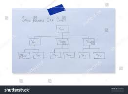 Organisation Chart Small Business Where Every Stock Photo
