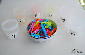 Child development kids activities and games parenting parenting tips toddlers and preschoolers. Clothespin Math Preschool Math Activity Mess For Less