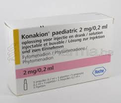 Qui est à risque de déficit ? Pharmacie Parent Sprl Substances Actives V Vitamine K Menadione Konakion Paediatric 0 2ml 2mg 5 Amp