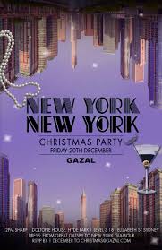 New York Themed Christmas Party Invitation Set Tiffany Law Portfolio The Loop New York Theme Party New York Theme Christmas Party Invitations