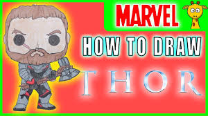 Thor Zeichnen Von Avengers 4 Endgame Funko Pop Figuren Youtube