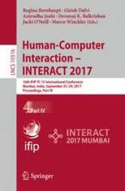 Finden sie private und berufliche informationen zu königbauer: Human Computer Interaction Interact 2017 Springerlink
