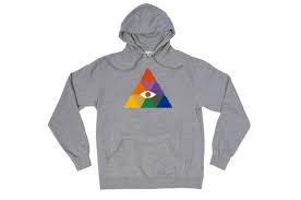 rainbow pullover hoodie heather poler polerstuff