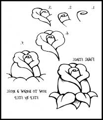 Easy Things To Draw Step By Step Flowers Easy Rose Drawing Steps Drawing Art Gallery Roses Drawing Drawings Flower Drawing
