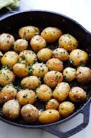 This better preserves the flavor during the boiling process and adds a nice texture. Garlic Chive Butter Roasted Potatoes Rasa Malaysia