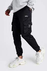 Original Man Shell Buckle Joggers Boohooman Uk