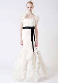 Empire waist spaghetti straps brush train chiffon beach wedding dress. Vera Wang