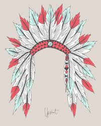 With just a bit of patience and concentration, this american indian feather headdress can be a pretty easy project. Indian Headdress Tattoo Drawing Novocom Top