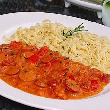 Wurstchengulasch Von Ellmi1505 Chefkoch Rezept Wurstchengulasch Gulasch Rezepte