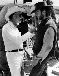 Director Don Siegel And Clint Eastwood Discuss A Scene In Two Mules For Sister Sara Actor Clint Eastwood Clint Eastwood Clint
