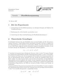 Aber die reale innere oberfläche beträgt ein vielfaches. Versuch Oberflachenspannung 1 Ziel Des Experiments 2 Chemie