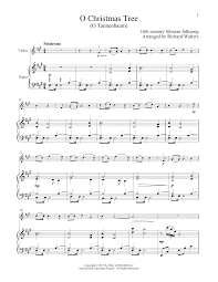 Violinonline.com offers free violin christmas and easter sheet music for violin, cello, viola and double bass. O Christmas Tree Violin And Piano Print Sheet Music Now