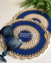 Um Luxo O Dourado Traz A Sofisticacao A Essa Peca Esse E O Nosso Sousplat Ouro Blue Es Supla De Croche Quadrado Sousplat Croche Sousplat De Croche Grafico