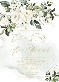 Southern Wedding Invitation Template Magnolia Wedding Invitation Printable Rustic White Floral Watercolor Wedding Invitation Diy Download In 2021 Southern Wedding Invitations Magnolia Wedding Invitations Wedding Invitation Templates
