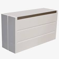 A cheap laminate modern white dresser is a practical piece of furniture, but it is rarely the focus of anyone's decor. Modern White Dresser Verona Mobler Modern Furniture Edmonton